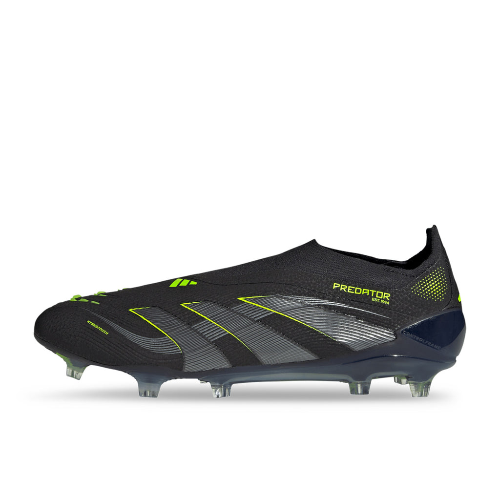 ADIDAS PREDATOR ELITE LACELESS FG - CORE BLACK/CARBON/LUCID LEMON