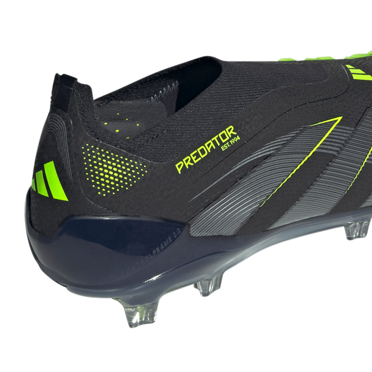ADIDAS PREDATOR ELITE LACELESS FG - CORE BLACK/CARBON/LUCID LEMON
