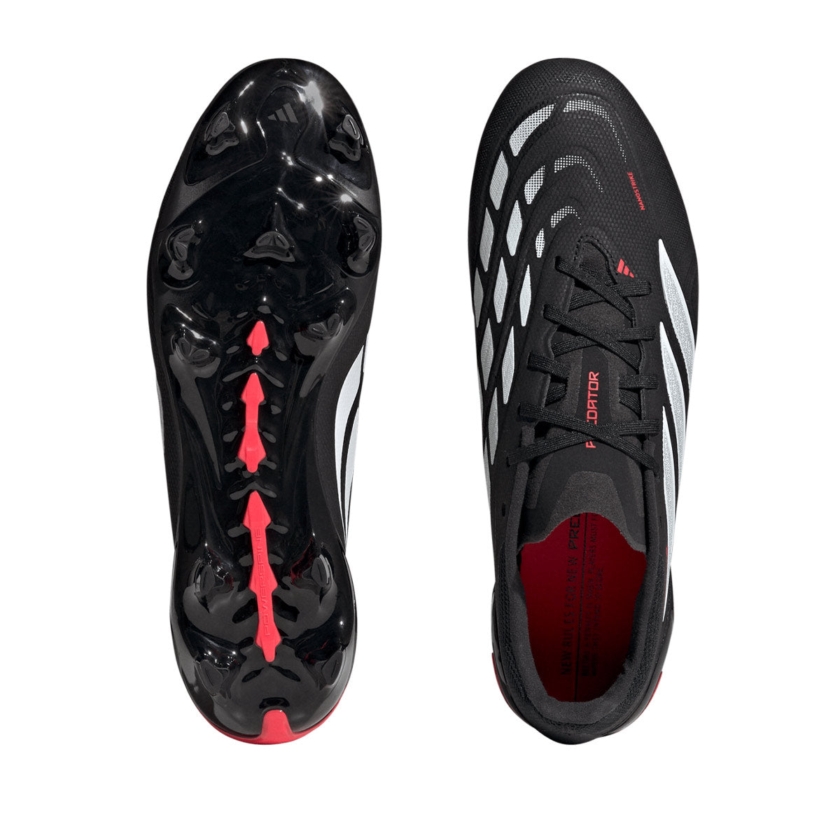 ADIDAS PREDATOR LEAGUE FG - CORE BLACK/FTWR WHITE/LUCID RED
