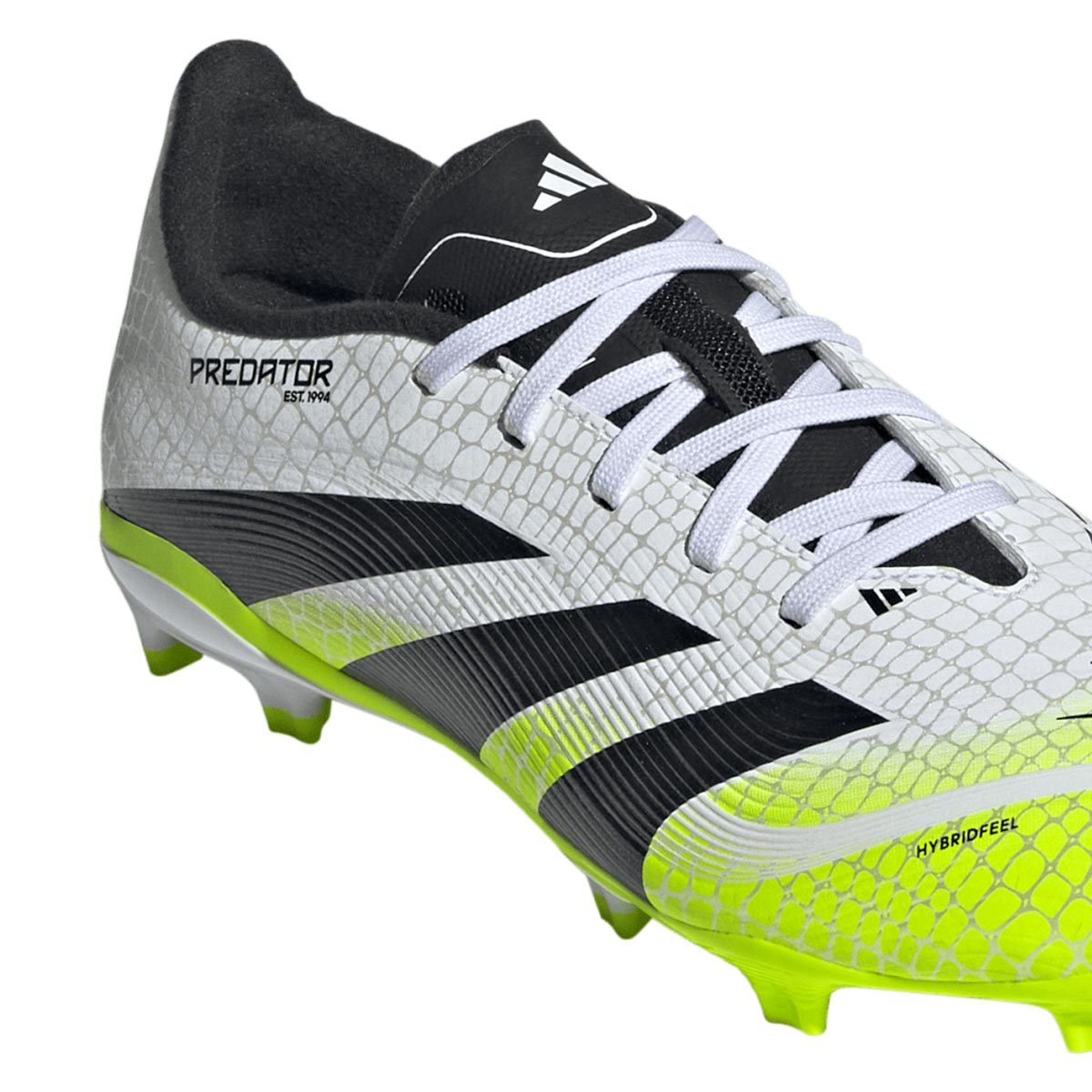 ADIDAS PREDATOR LEAGUE FG/MG J - FTWR WHITE/CORE BLACK/LUCID LEMON
