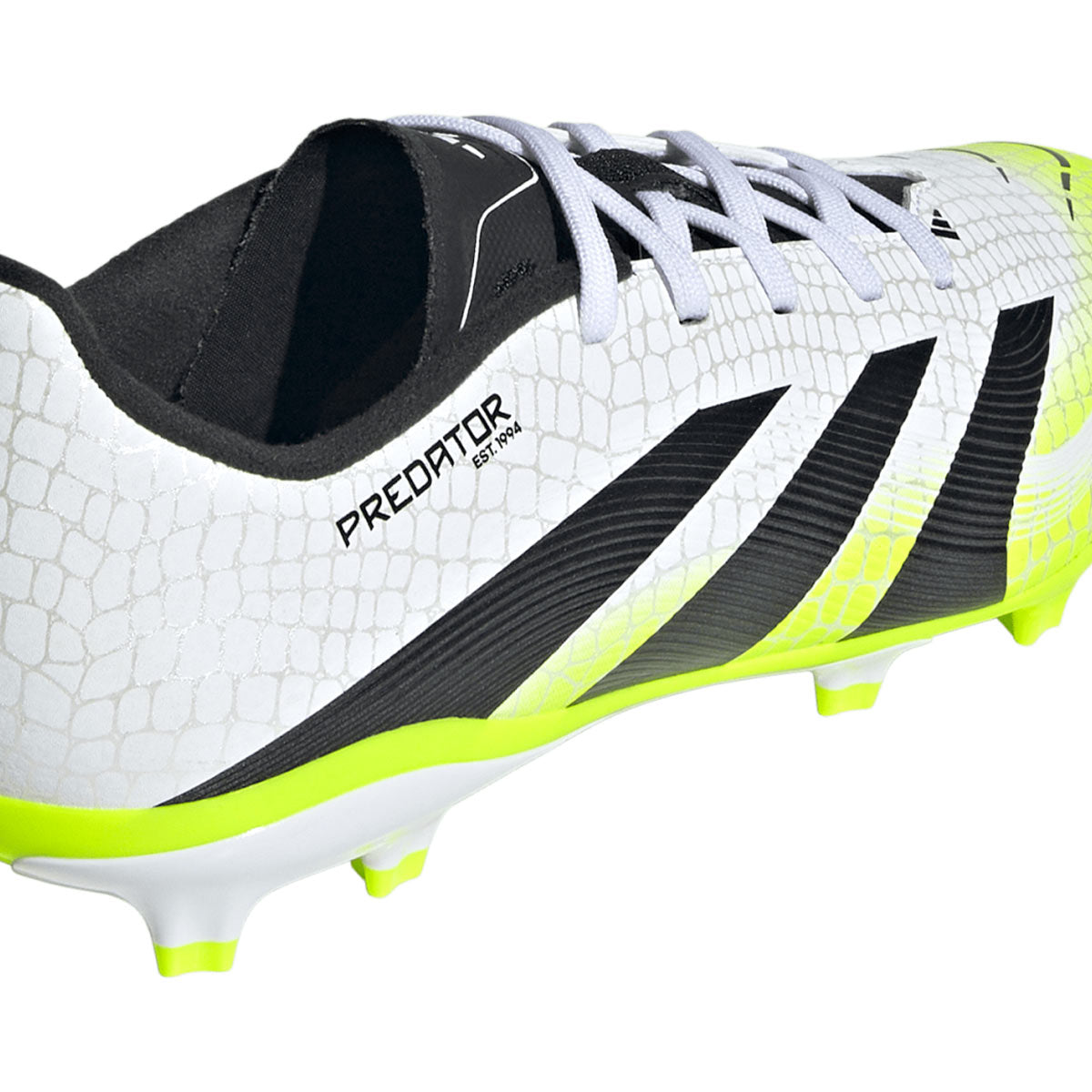 ADIDAS PREDATOR LEAGUE FG/MG J - FTWR WHITE/CORE BLACK/LUCID LEMON
