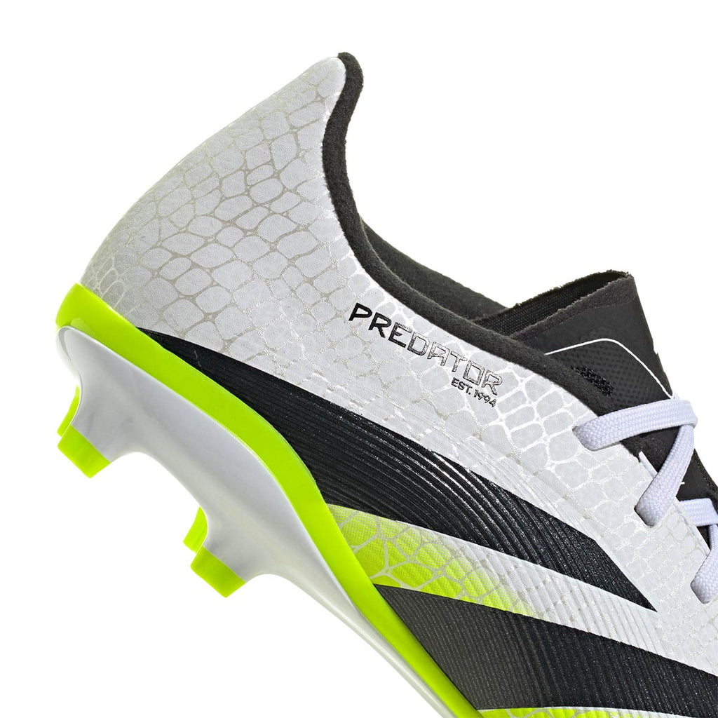 ADIDAS PREDATOR LEAGUE FG/MG J - FTWR WHITE/CORE BLACK/LUCID LEMON