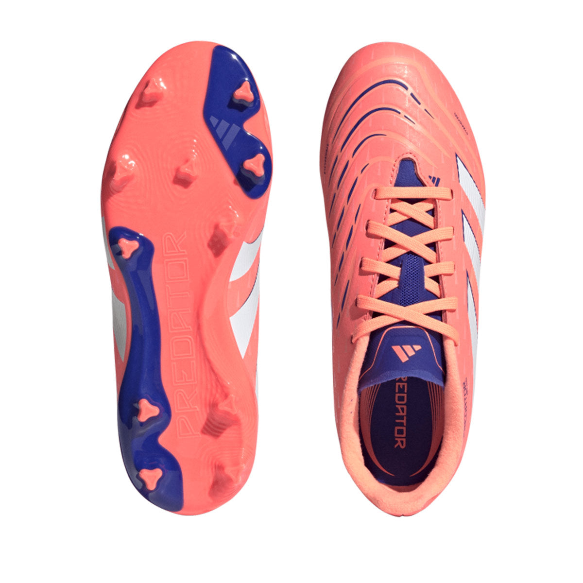ADIDAS PREDATOR LEAGUE FG/MG J - SIGNAL CORAL/FTWR WHITE/BEAM ORANGE