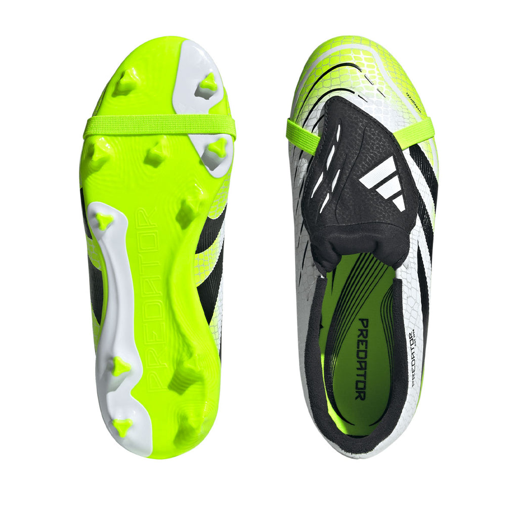 ADIDAS PREDATOR LEAGUE FT FG/MG J - FTWR WHITE/CORE BLACK/LUCID LEMON