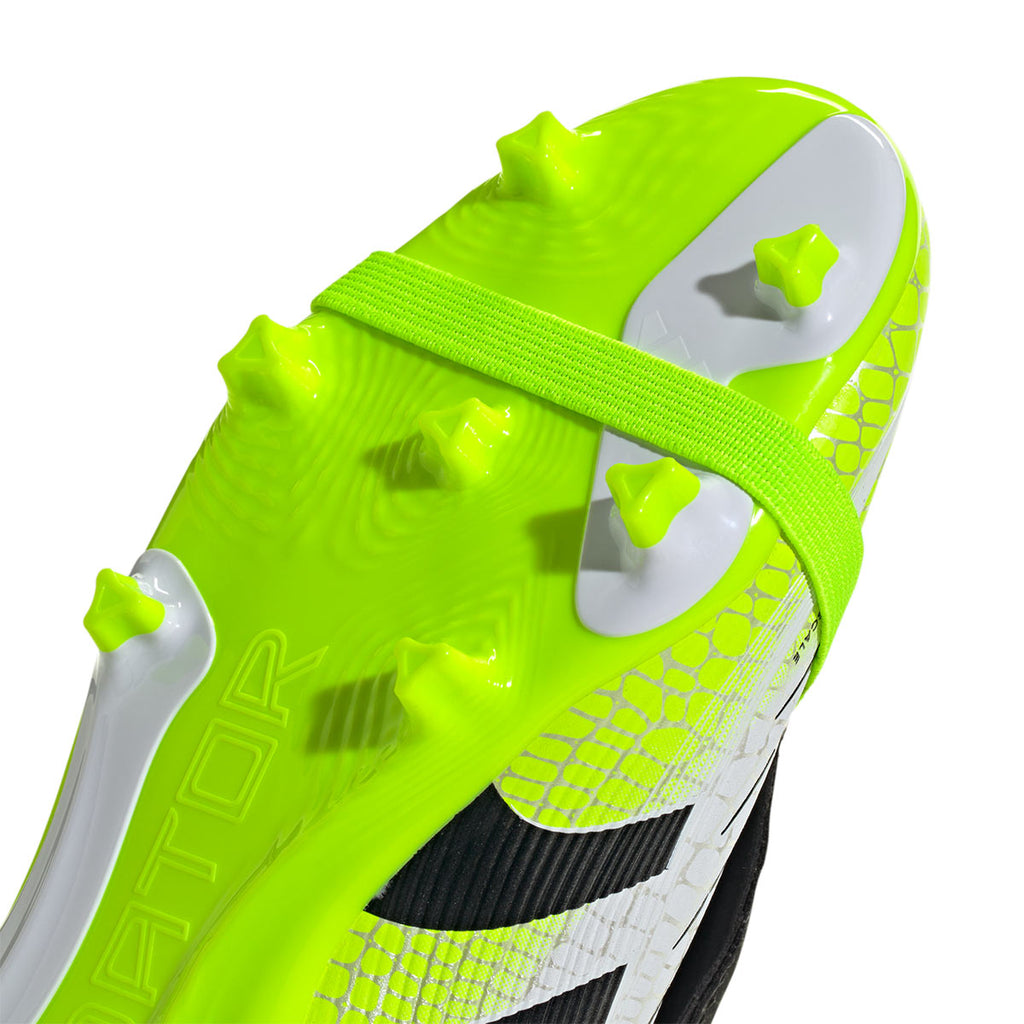 ADIDAS PREDATOR LEAGUE FT FG/MG J - FTWR WHITE/CORE BLACK/LUCID LEMON