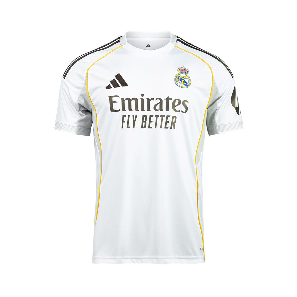 ADIDAS REAL MADRID 2025 2026 HOME REPLICA JERSEY WHITE Ari Online Store adidas-real-madrid-2025-2026-home-replica-jersey-white-ari-online-store