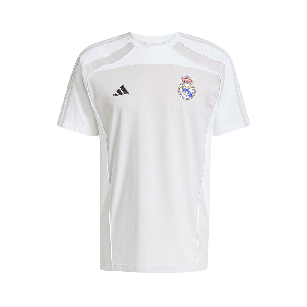 ADIDAS REAL MADRID URBAN PURIST TEE - LGH SOLID GREY/WHITE