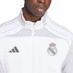 ADIDAS REAL MADRID URBAN PURIST TRACK TOP - WHITE/LGH SOLID GREY