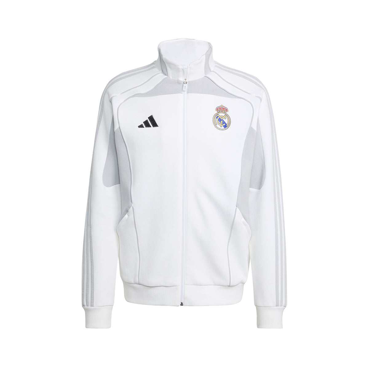 ADIDAS REAL MADRID URBAN PURIST TRACK TOP - WHITE/LGH SOLID GREY
