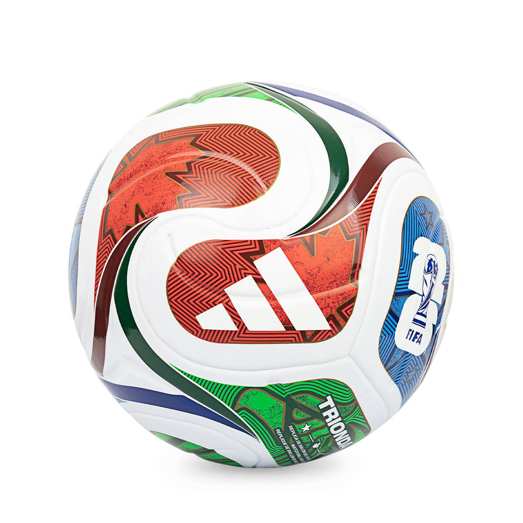ADIDAS TRIONDA LEAGUE BALL - WHITE BLUE/POWER RED/AMAZON GREEN