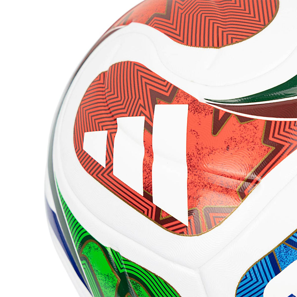 ADIDAS TRIONDA LEAGUE BALL - WHITE BLUE/POWER RED/AMAZON GREEN