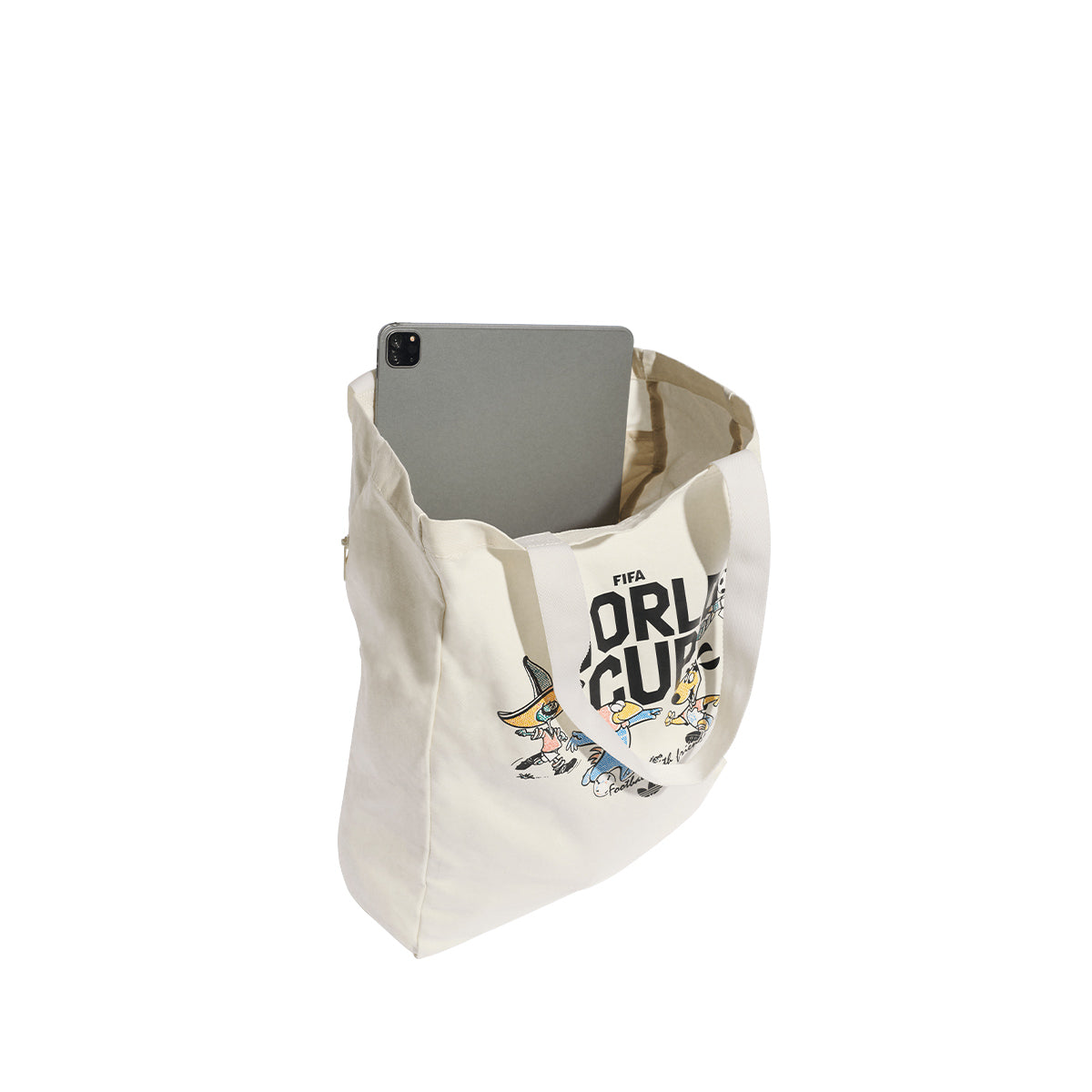 ADIDAS WORLD CUP 2026 MASCOT TOTE BAG - CLOUD WHITE