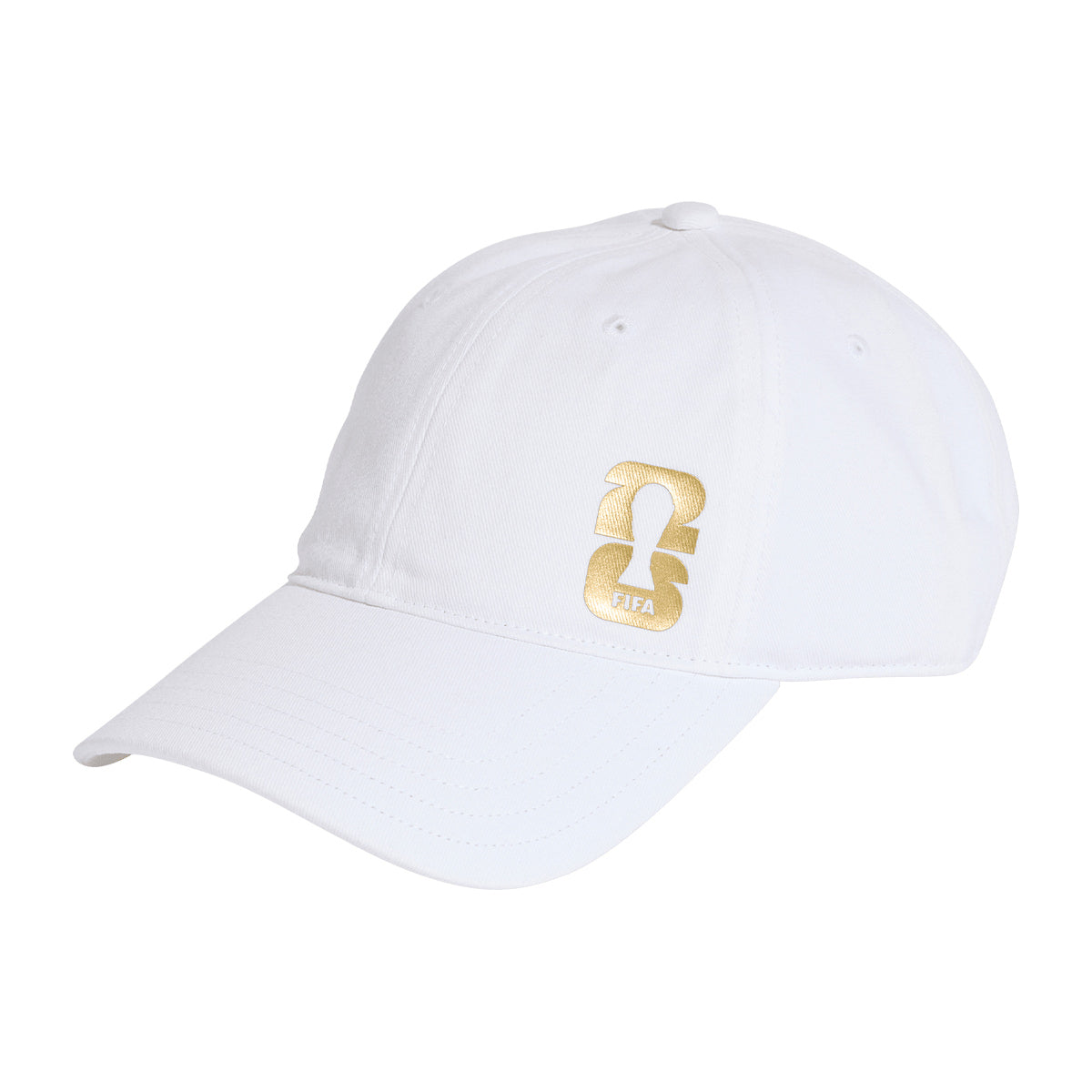 ADIDAS WORLD CUP 2026 OFFICIAL EMBLEM CAP - WHITE/DARK/GOLD