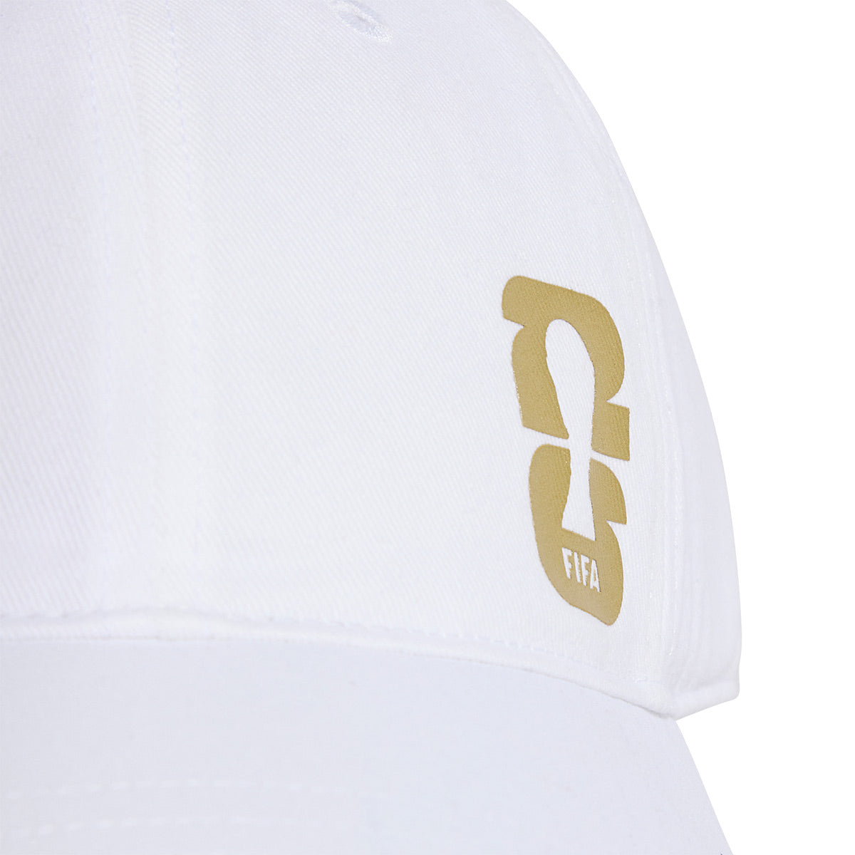 ADIDAS WORLD CUP 2026 OFFICIAL EMBLEM CAP - WHITE/DARK/GOLD