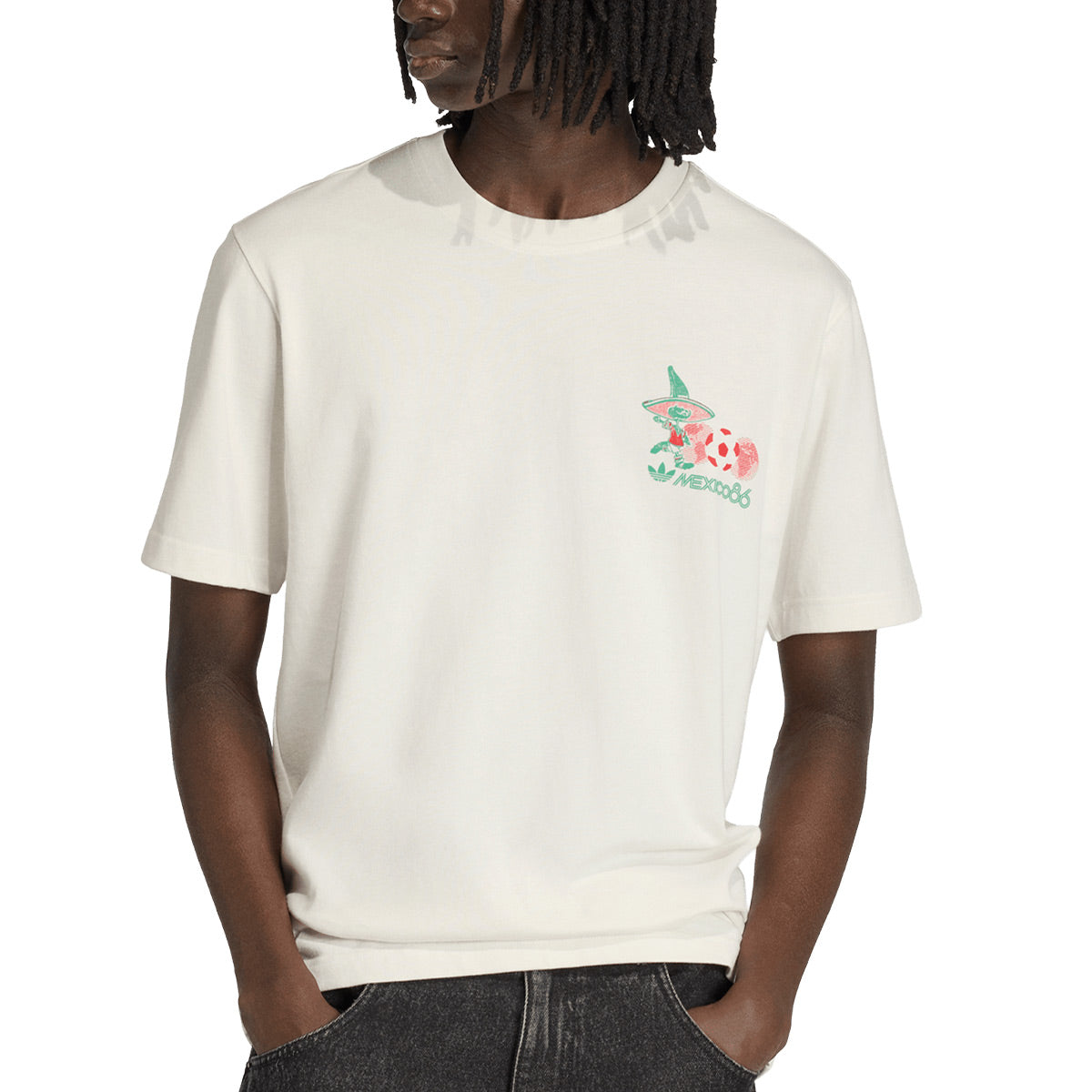 ADIDAS WORLD CUP 2026 PIQUE MASCOT TEE - CLOUD WHITE