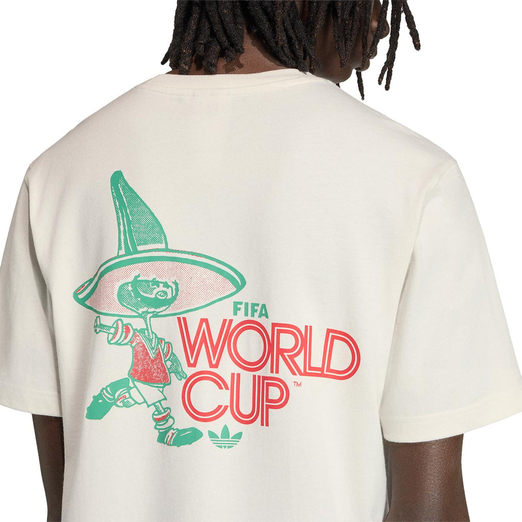 ADIDAS WORLD CUP 2026 PIQUE MASCOT TEE - CLOUD WHITE