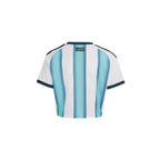ADIDAS ARGENTINA 2026 HOME REPLICA WOMEN CROP JERSEY - WHITE/ICEY BLUE/LIGHT BLUE