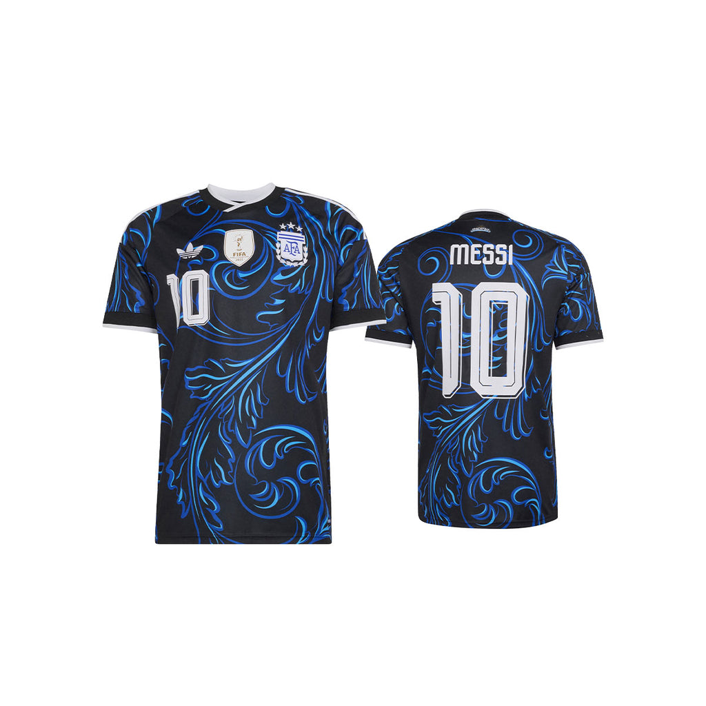 ADIDAS ARGENTINA 2026 AWAY KIDS JERSEY MESSI#10 - BLACK/LUCID BLUE/BLUE BURST