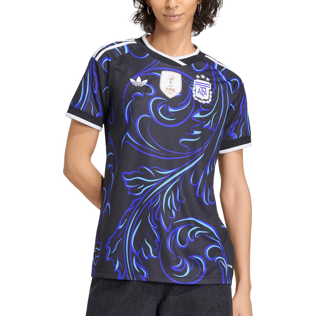 ADIDAS ARGENTINA 2026 AWAY REPLICA WOMEN JERSEY - BLACK/LUCID BLUE/BLUE BURST