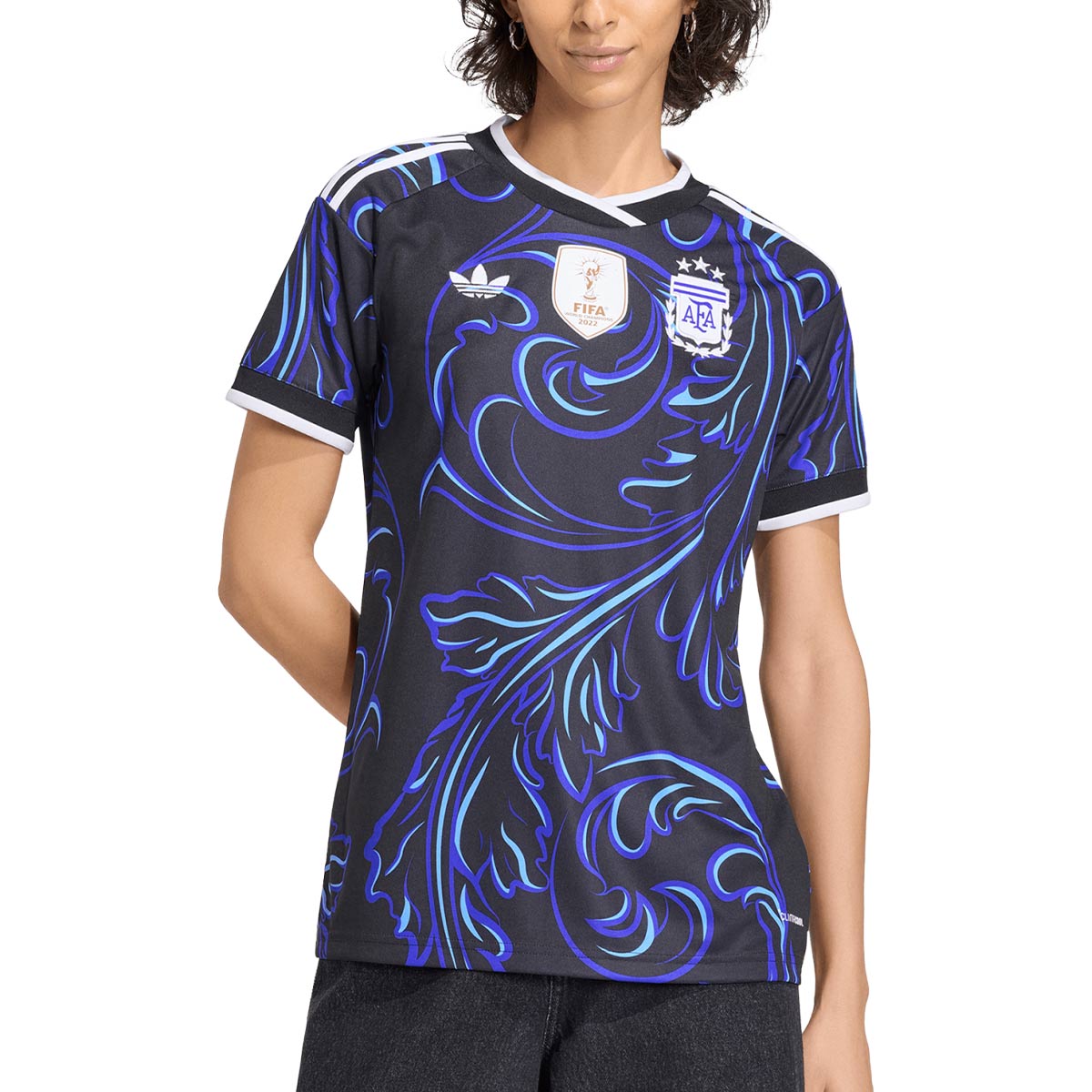 ADIDAS ARGENTINA 2026 AWAY REPLICA WOMEN JERSEY - BLACK/LUCID BLUE/BLUE BURST