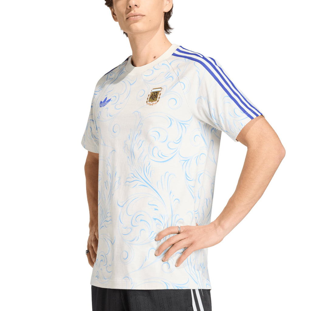 ADIDAS ARGENTINA OG AOP TEE - OFF WHITE