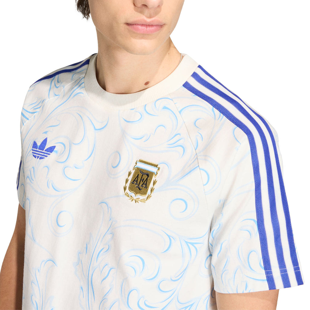 ADIDAS ARGENTINA OG AOP TEE - OFF WHITE