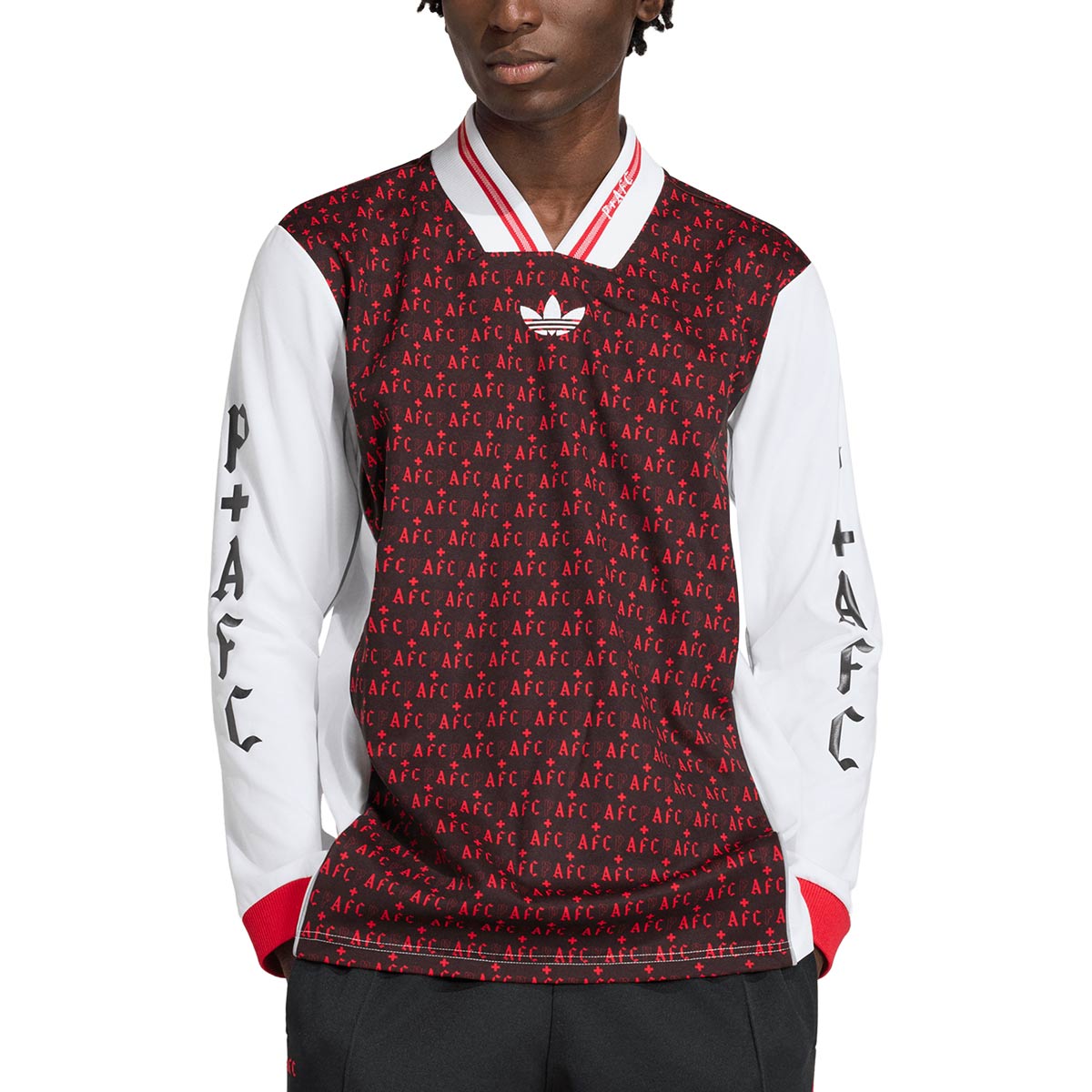 ADIDAS ARSENAL X PLACES+FACES LIFESTYLER JERSEY - BLACK/WHITE