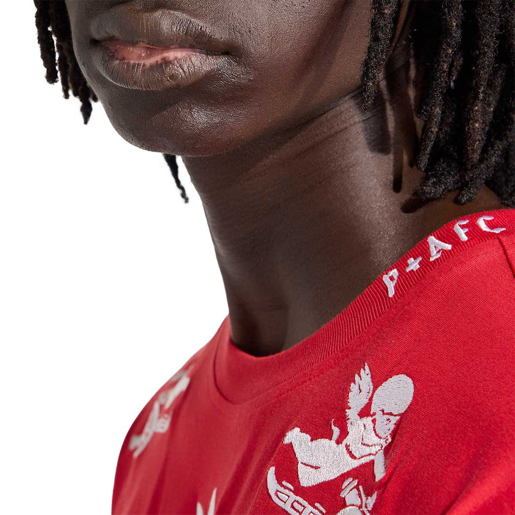 ADIDAS ARSENAL X PLACES+FACES TEE - BETTER SCARLET