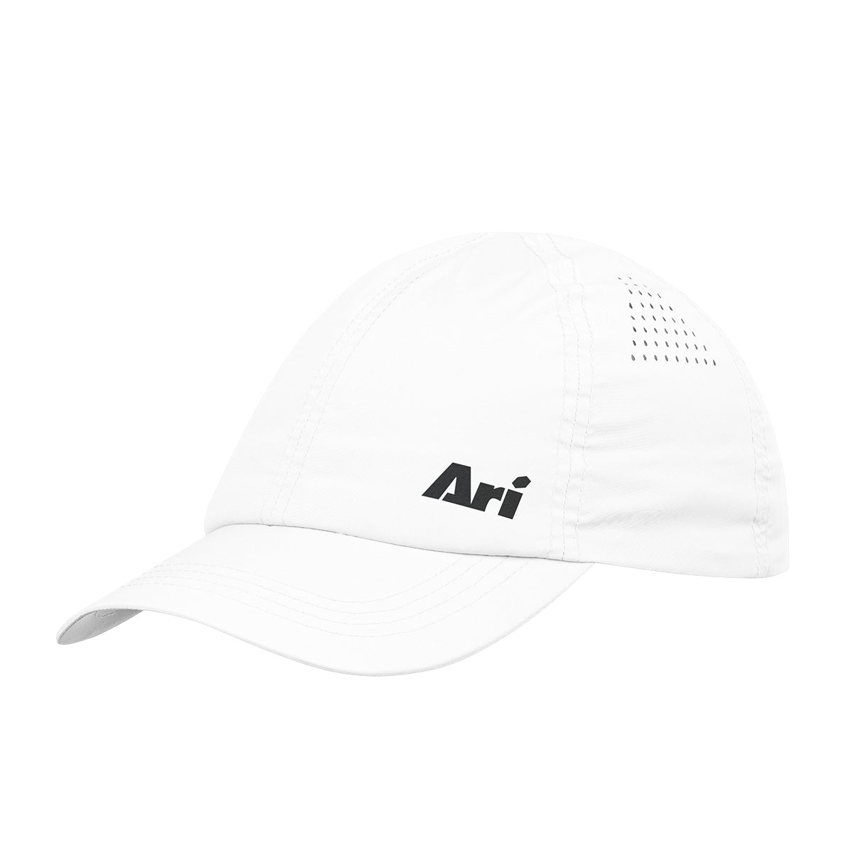 Ari Essential Dash Running Cap White Black Silver