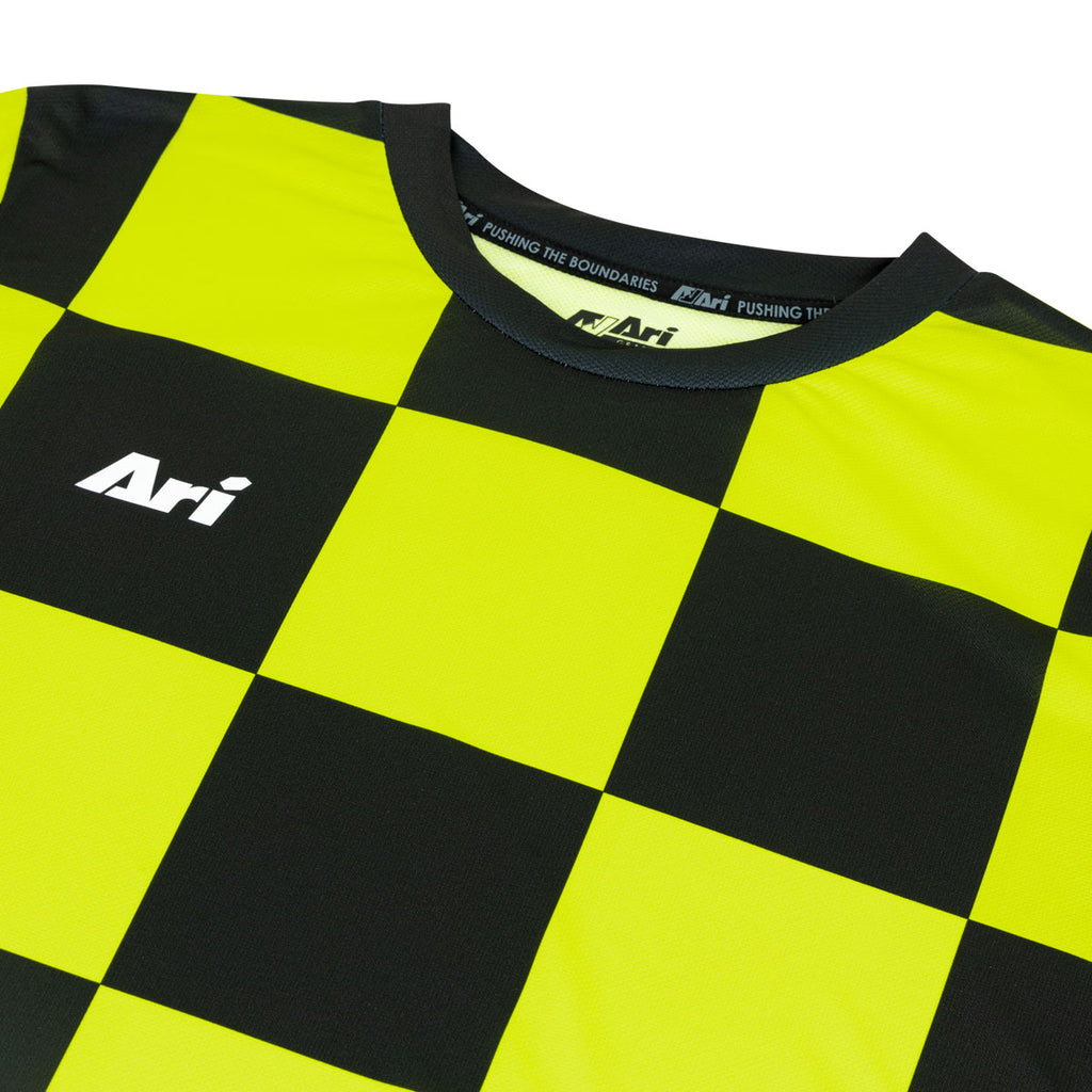  ARI ADEPT CHECKER TEAM JERSEY - LIME GREEN/BLACK/WHITE
