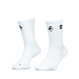 Ari Adept Runna Crew Running Socks White Black White