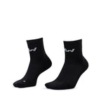 Ari Adept Terry Running Qtr Socks Black White Black