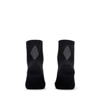 Ari Adept Terry Running Qtr Socks Black White Black