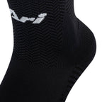 Ari Adept Terry Running Qtr Socks Black White Black