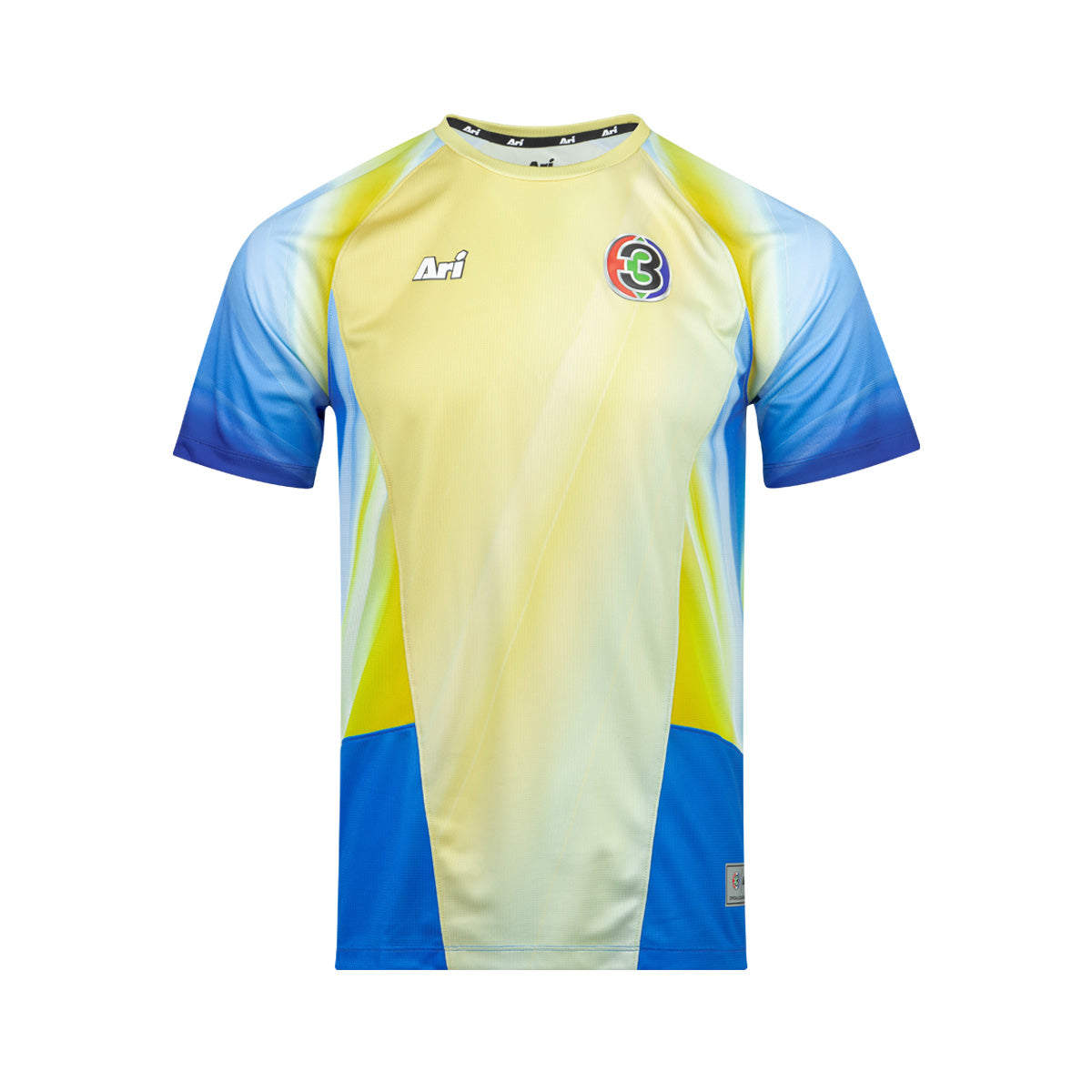 ARI CH3 56ANNIV M TURMERIC TEAM MATCH JERSEY - TURMERIC YELLOW/SAPPHIRE BLUE/SKY BLUE