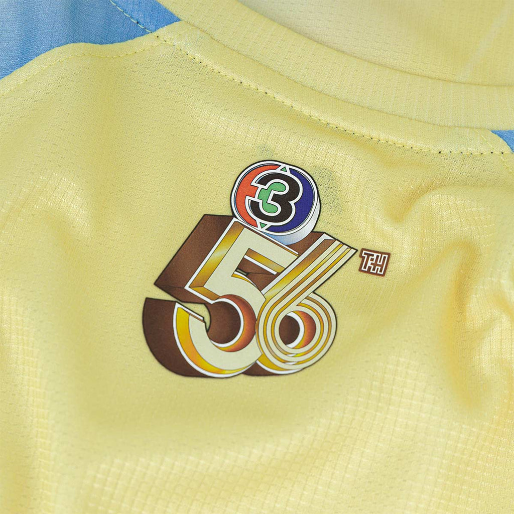 ARI CH3 56ANNIV M TURMERIC TEAM MATCH JERSEY - TURMERIC YELLOW/SAPPHIRE BLUE/SKY BLUE