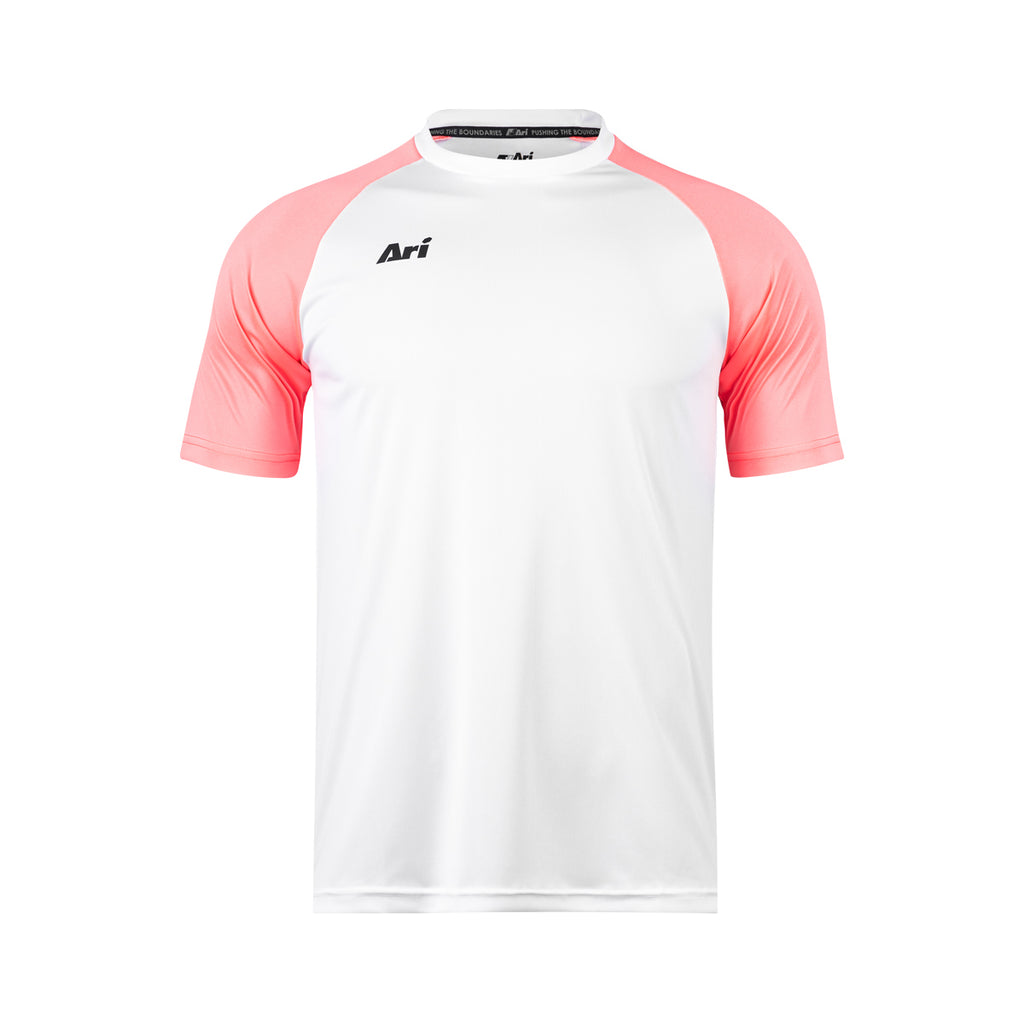 ARI ESSENTIAL 2TONES TEAM JERSEY - WHITE/WHITE/NEON PINK