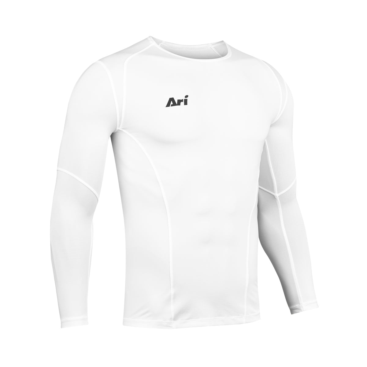 ARI ADEPT BASE LAYER LONG SLEEVE - WHITE/WHITE/BLACK