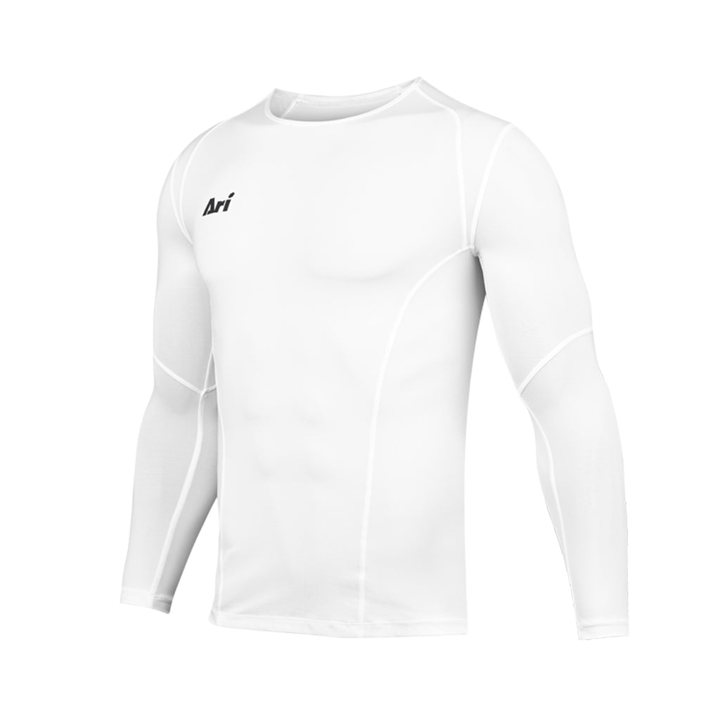 ARI ADEPT BASE LAYER LONG SLEEVE - WHITE/WHITE/BLACK