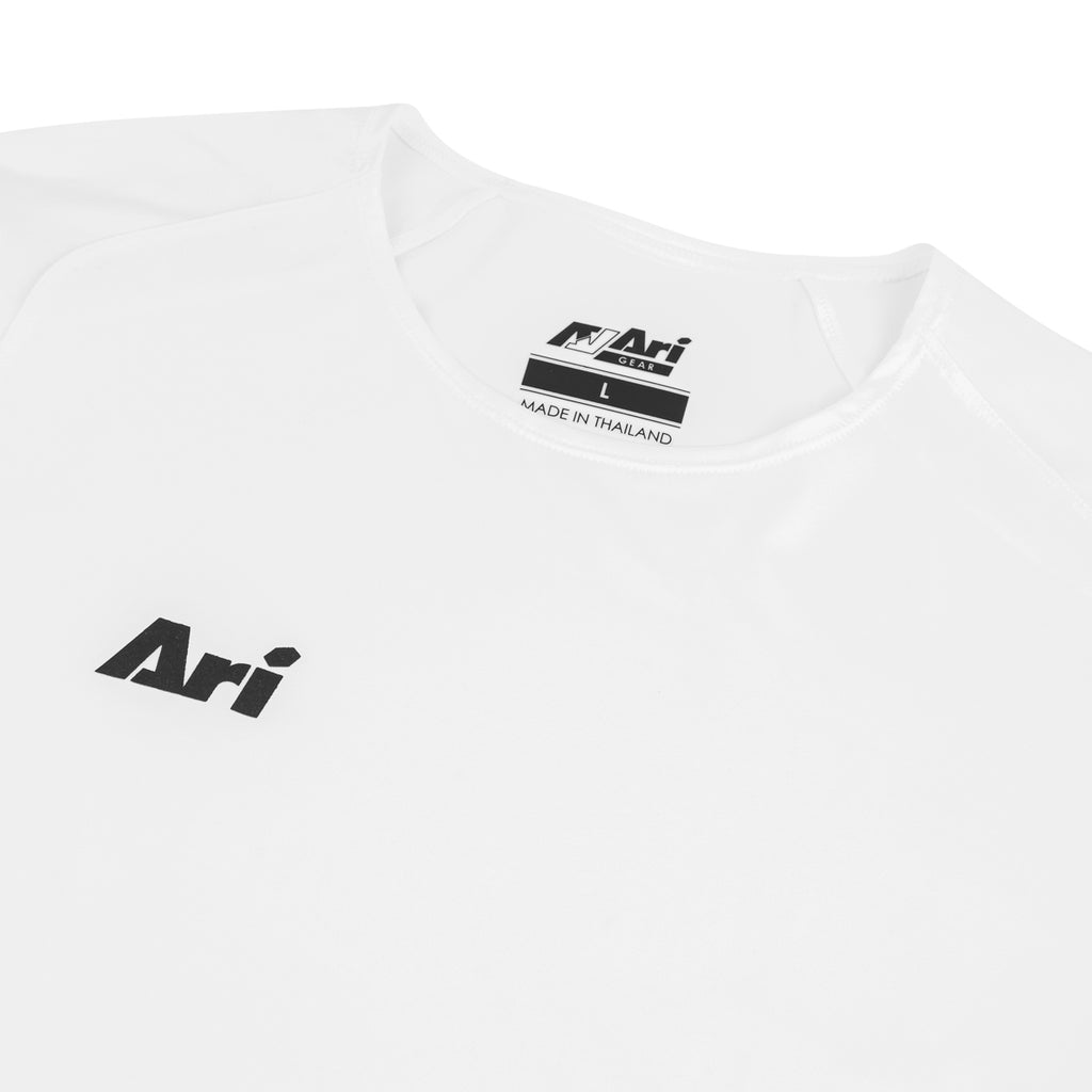 ARI ADEPT BASE LAYER LONG SLEEVE - WHITE/WHITE/BLACK