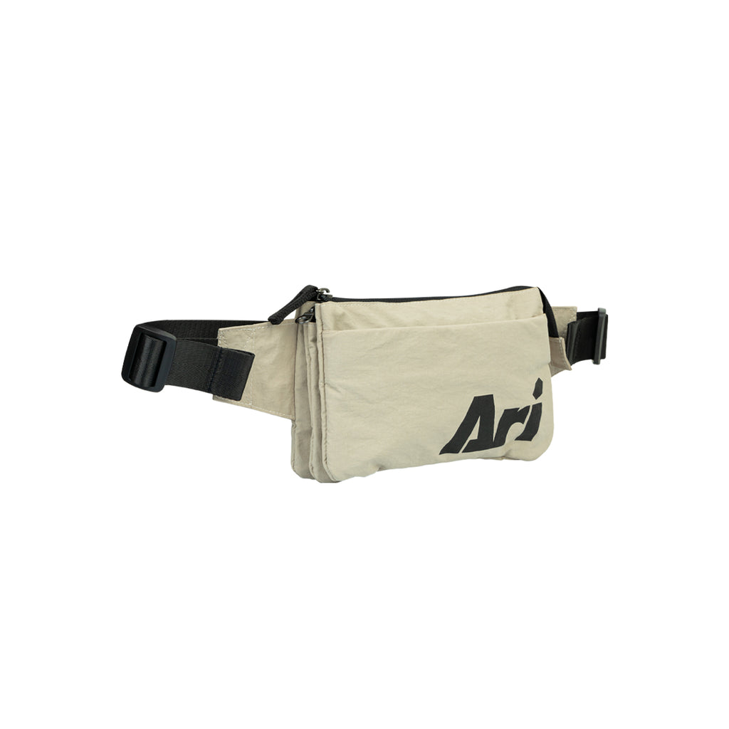 ARI ESSENTIAL URBAN CROSSBODY BAG - BEIGE/BLACK/BEIGE