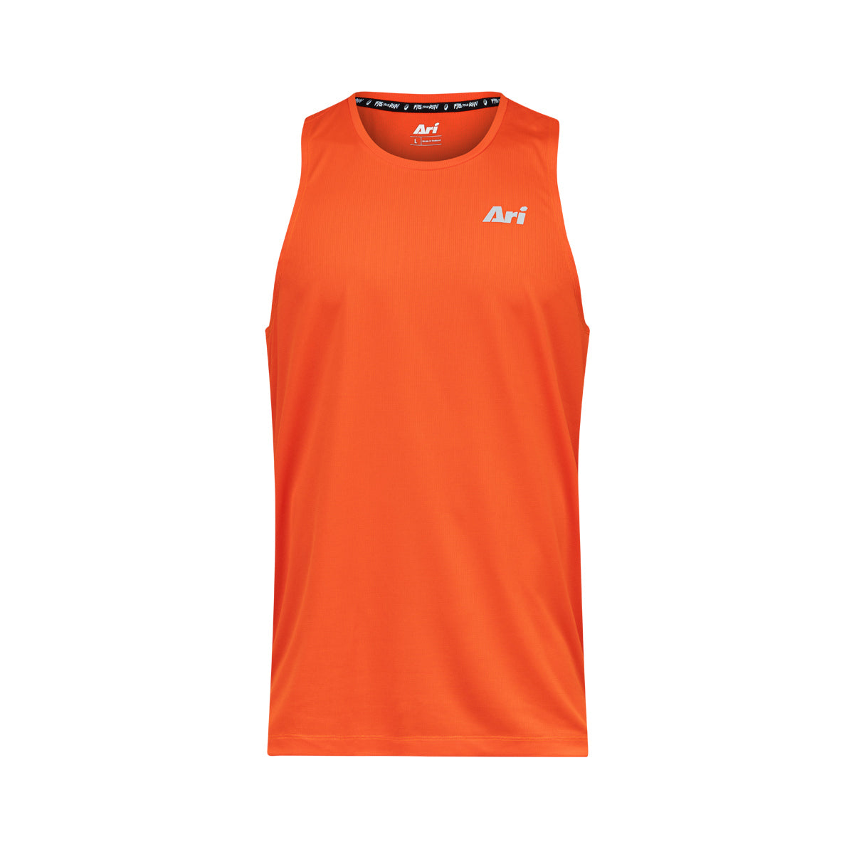 Ari Essential Neat Running Tank Orange White Orange