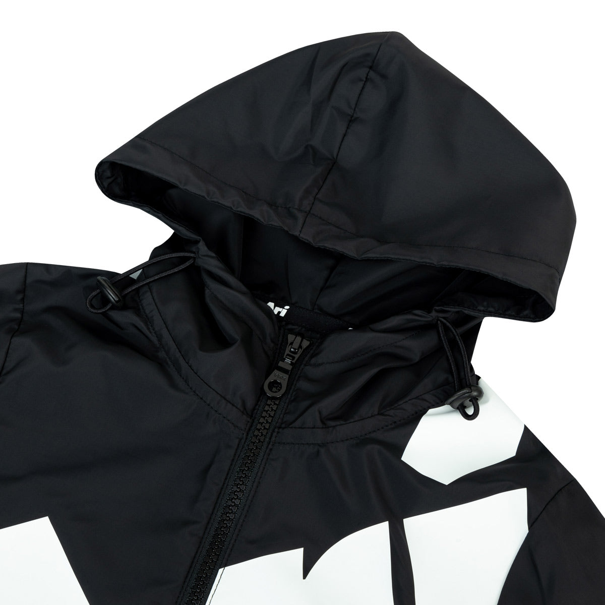 ARI KIDS ESSENTIAL BIG LOGO WINDBREAKER - BLACK/WHITE/BLACK