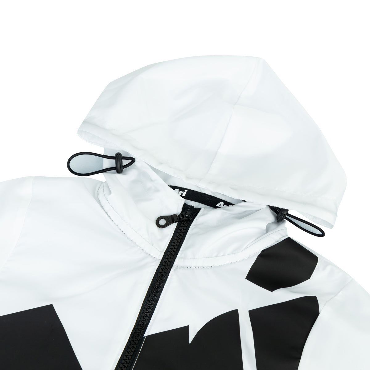 ARI KIDS ESSENTIAL BIG LOGO WINDBREAKER - WHITE/BLACK/WHITE