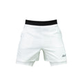 Ari Men Breathe 2in1 V3 Running Shorts 3 Inches White White Silver