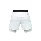 Ari Men Breathe 2in1 V3 Running Shorts 3 Inches White White Silver