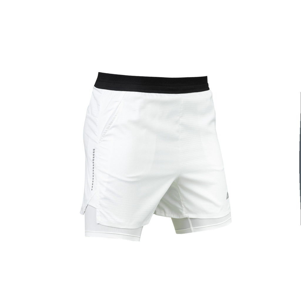 Ari Women Breathe 2in1 V3 Running Shorts 3 Inches White White Silver