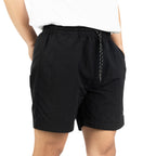 ARI SMART RELAXED SHORTS - BLACK/WHITE