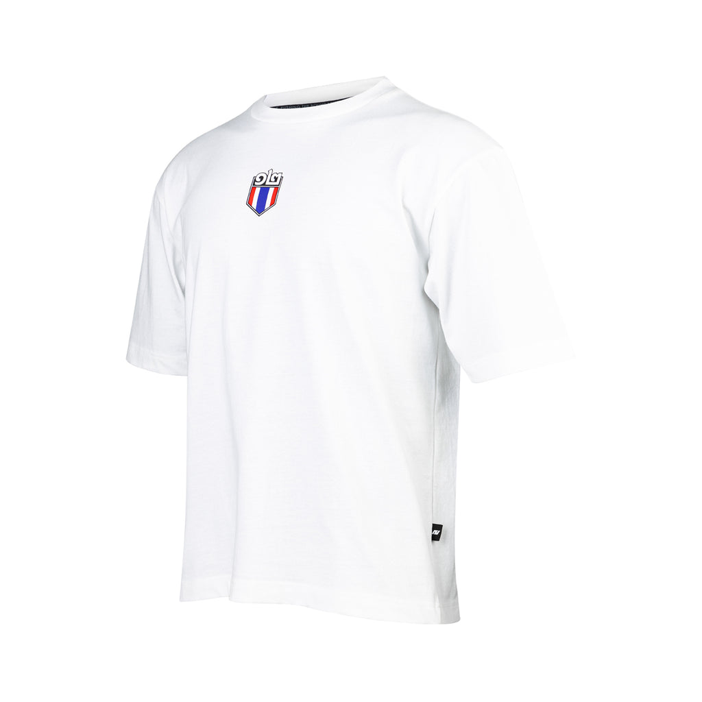 ARI THAILAND 12 OLE OLE OH OVERSIZED TEE - WHITE/BLUE/RED