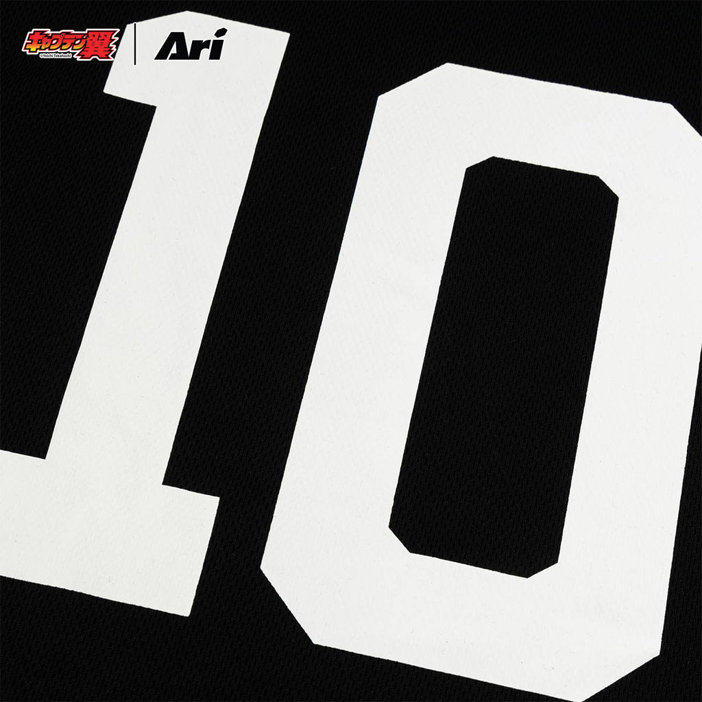 ARI X TSUBASA 2025 HYUGA SCHOOL JERSEY - BLACK/WHITE/BLACK